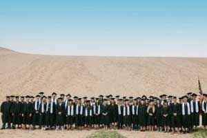 Graduation Class of Glen Lake High School at Sleeping Bear Dunes